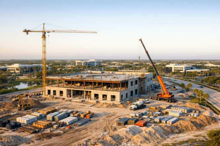 Contractor drone photography Coral Springs capturing construction progress in South Florida