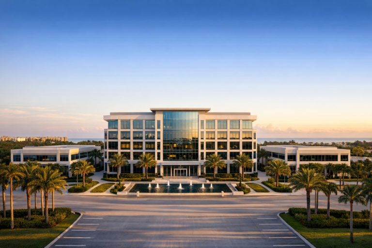 Professional real estate photography of a South Florida commercial property