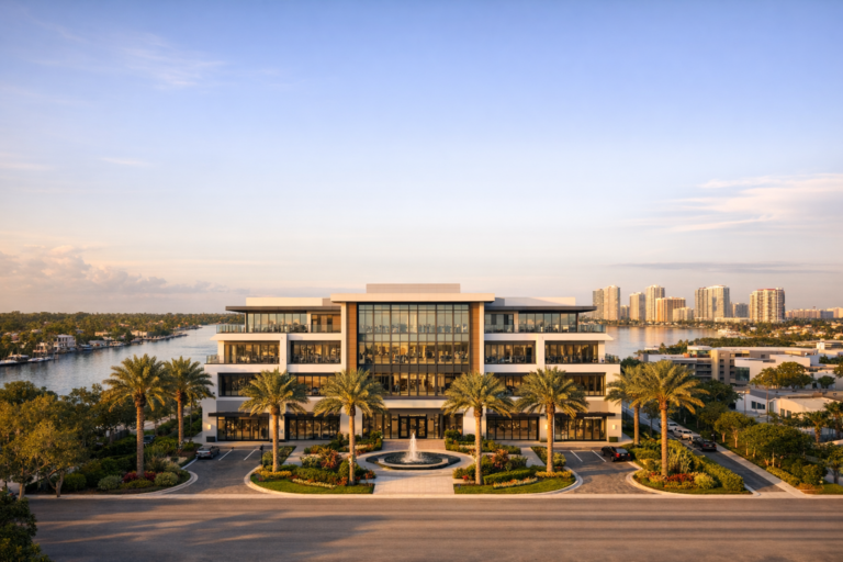 real estate photography South Florida commercial property aerial view